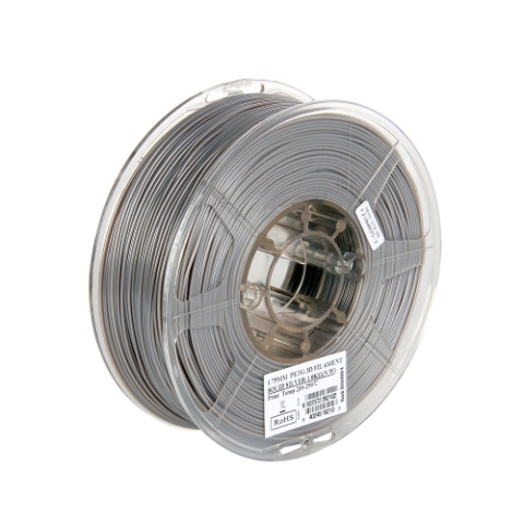 ESUN - PET filament, 1.75mm, Solid Silver, 1kg/roll