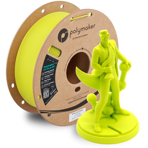 Polymaker High Temp HT-PLA-Glass Fiber 1kg Rolls - Power Tool Green / 1.75mm / 1KG