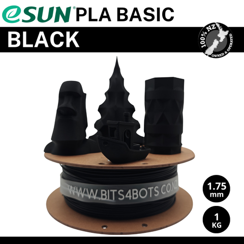 eSun PLA Basic Filament - Black / 1.75mm / 1kg