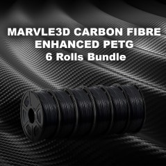 MARVLE3D 6 ROLLS CARBON FIBRE ENHANCED PETG FILAMENT
