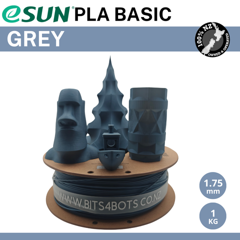 eSun PLA Basic Filament - Grey / 1.75mm / 1kg