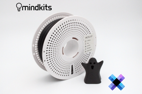 Pixel Filament PETG-CF - Singularity (Black) - with Reusable Spool - 1kg
