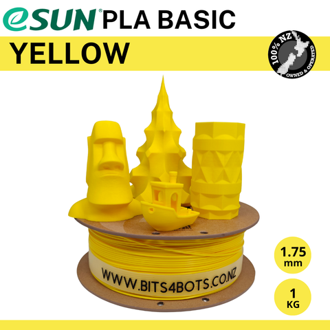eSun PLA Basic Filament - Yellow / 1.75mm / 1kg