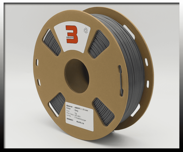 Grey ABS/PC Blend Pro – 1.75mm Filament
