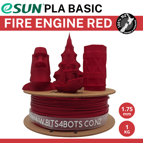 eSun PLA Basic Filament - Fire Engine Red / 1.75mm / 1kg