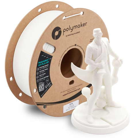 Polymaker High Temp HT-PLA-Glass Fiber 1kg Rolls - White / 1.75mm / 1KG