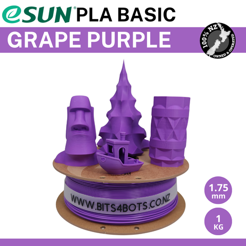 eSun PLA Basic Filament - Grape Purple / 1.75mm / 1kg