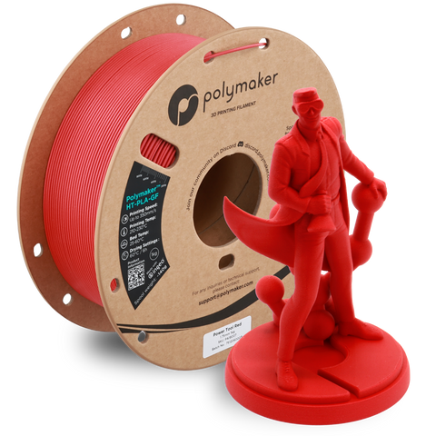 Polymaker High Temp HT-PLA-Glass Fiber 1kg Rolls - Power Tool Red / 1.75mm / 1KG