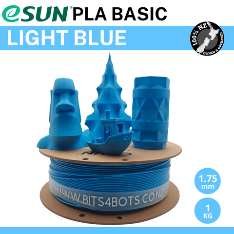 eSun PLA Basic Filament - Light Blue / 1.75mm / 1kg