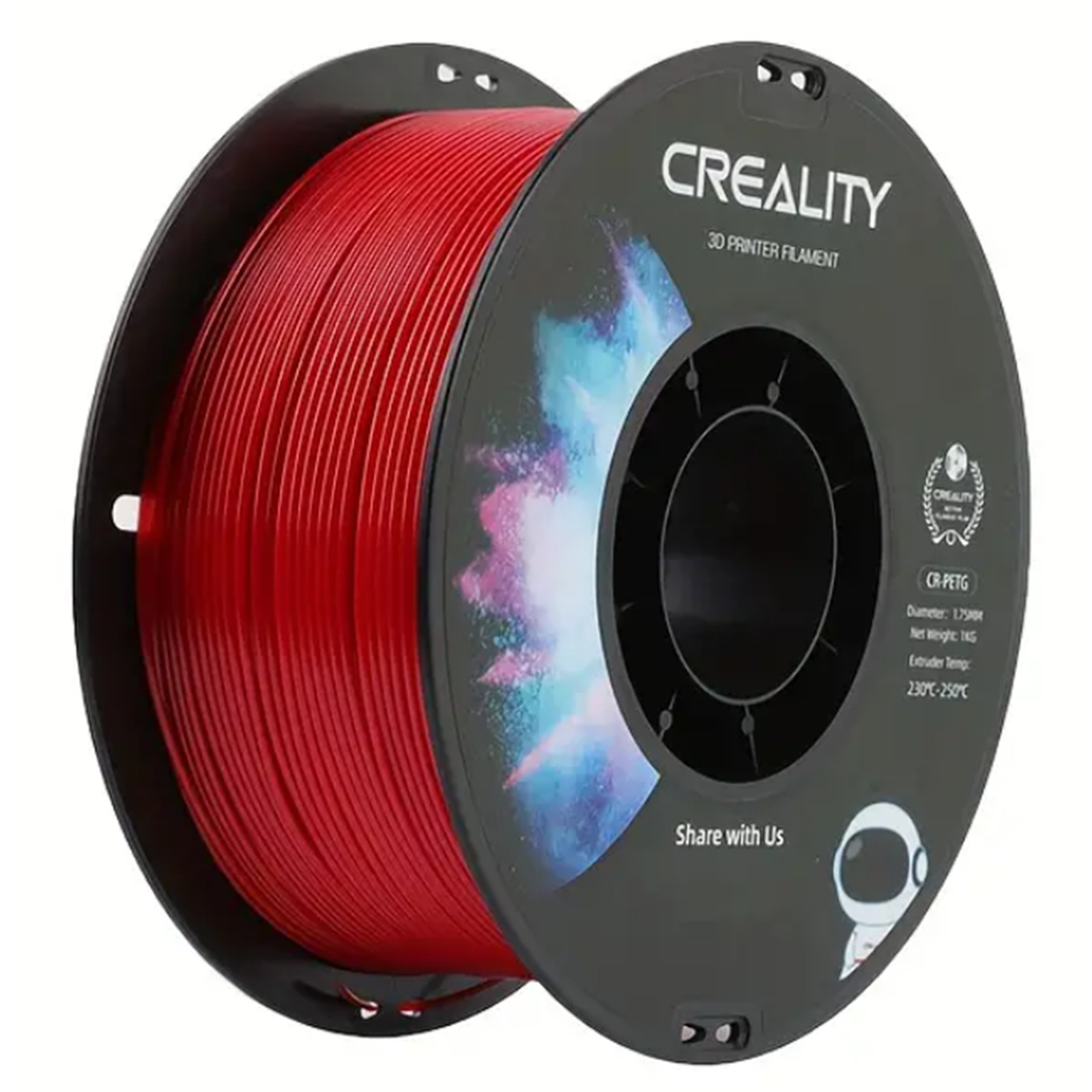 Creality CR-PETG Filament - Red 1kg Roll - 1.75mm