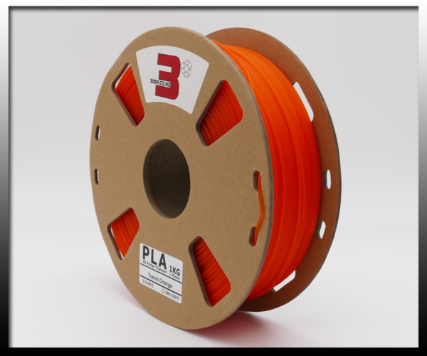 Semi-Translucent Orange PLA – Eco Pro Filament 1.75mm
