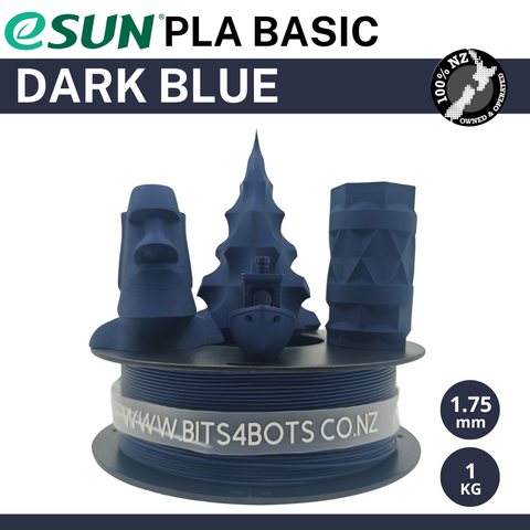 eSun PLA Basic Filament - Dark Blue / 1.75mm / 1kg