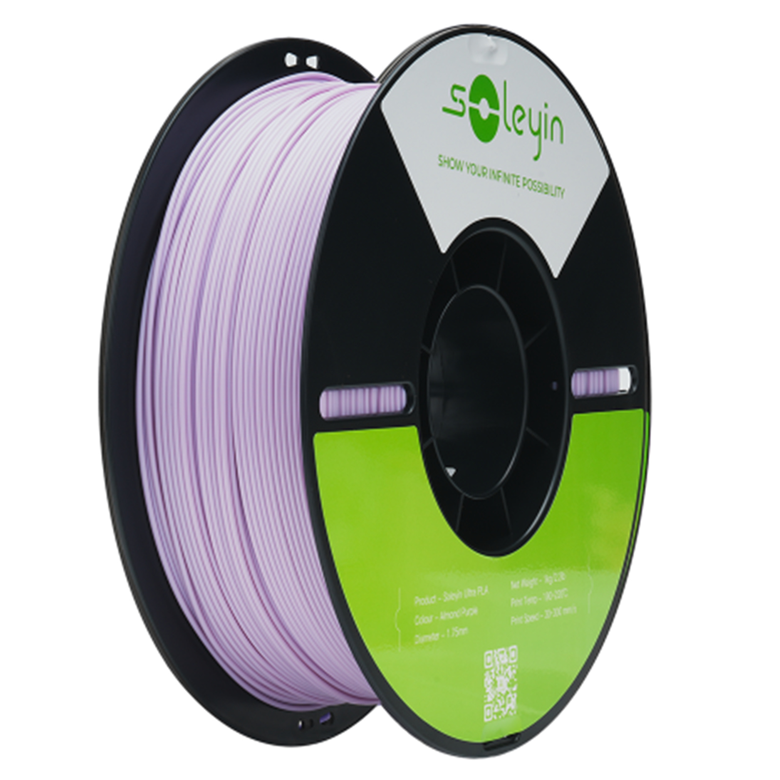 Creality Soleyin Ultra PLA Filament - Almond Purple 1kg - 1.75mm - Enjoy Unlimited Fun with Colorful PLA - High Speed Printing - Safe Material & Eco-Friendly