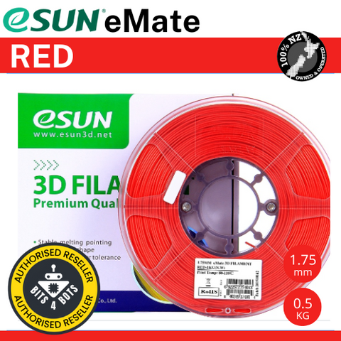 eSun eMATE 1.75mm Filament 0.5kg - Red / 1.75mm / 0.5kg