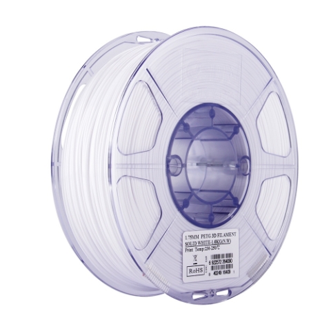 ESUN - PET filament, 1.75mm, Solid White, 1kg/roll