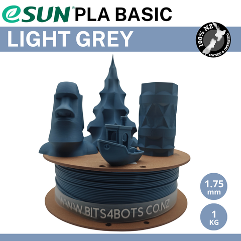 eSun PLA Basic Filament - Light Grey / 1.75mm / 1kg